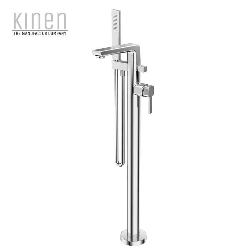 Kinen Athens Series Single Lever Bath Mixer Floor-standing in Chrome
