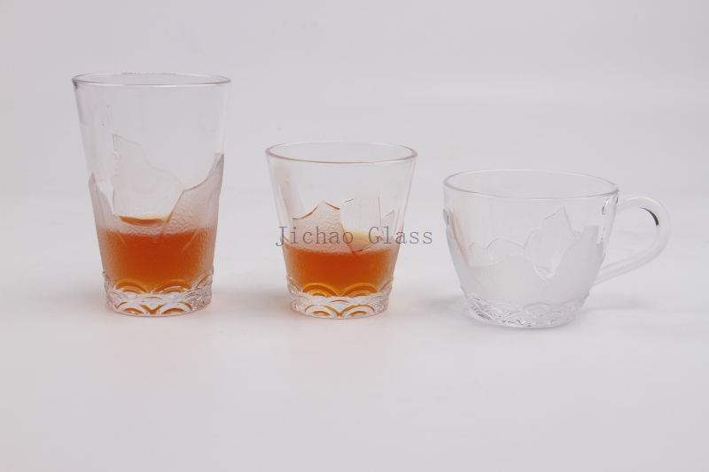 Mountain waterfall pattern drinking ware