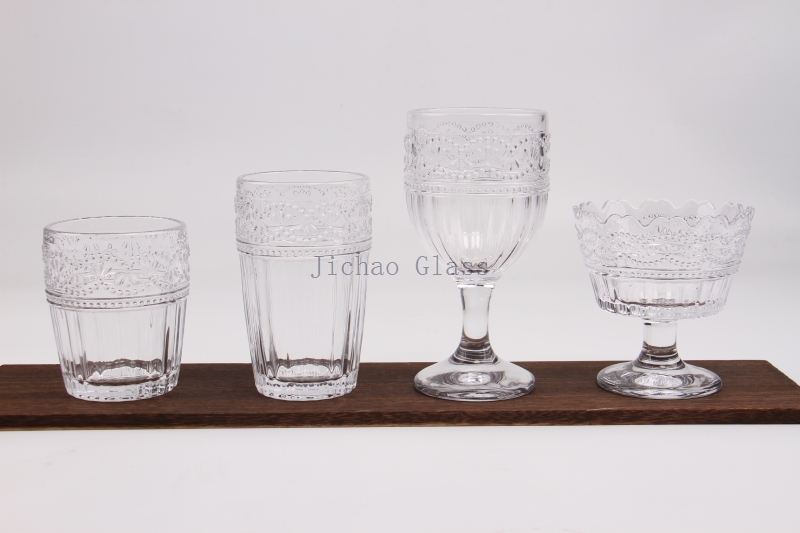 Pearl flower pattern drinking ware