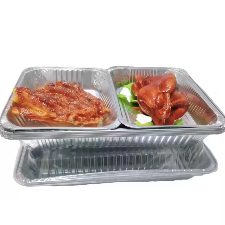 EU packaging Oblong Aluminum foil Full size Barbecue pan F01