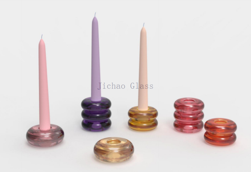 Ring pattern candle holder ware