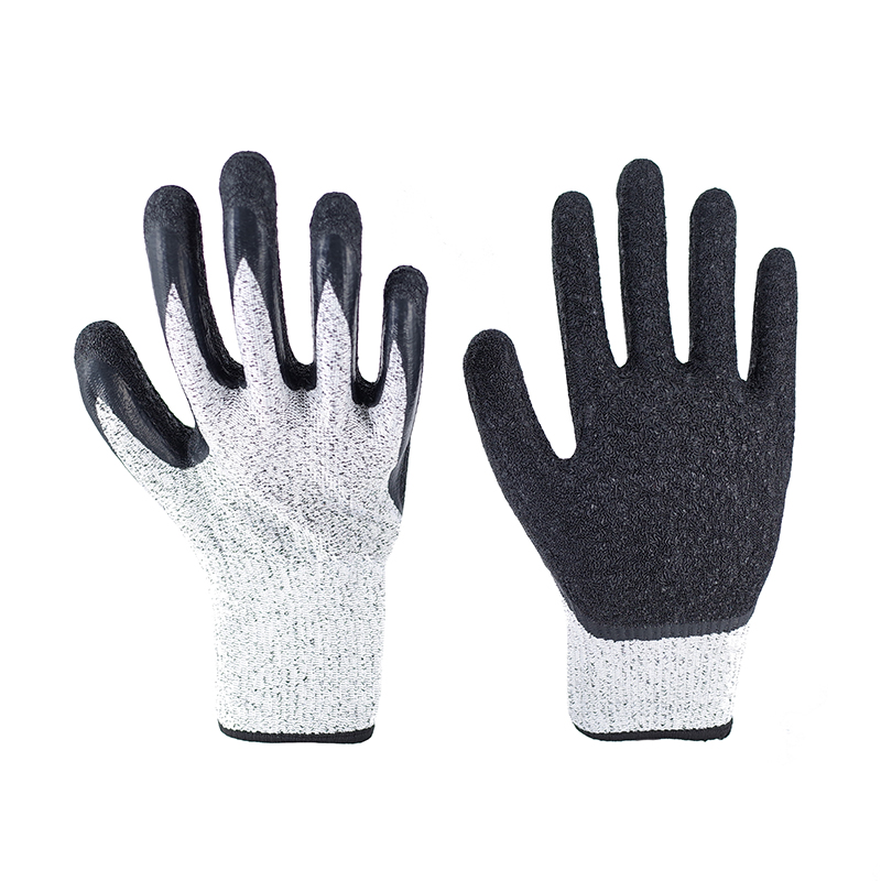 Cut Resistant Gloves - HPPE Latex Crinkle Cut Resistant Working Gloves