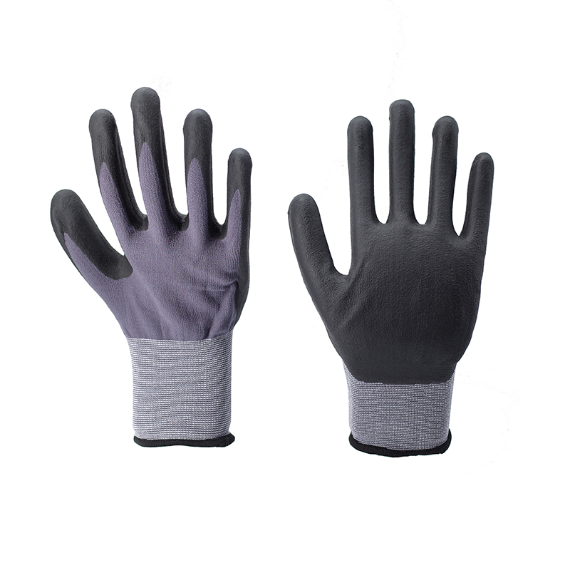 Glove Foam-15g Nylon And Spandex Shell Nitrile Coated, Ultrafine Foam Finish Glove Working Gloves