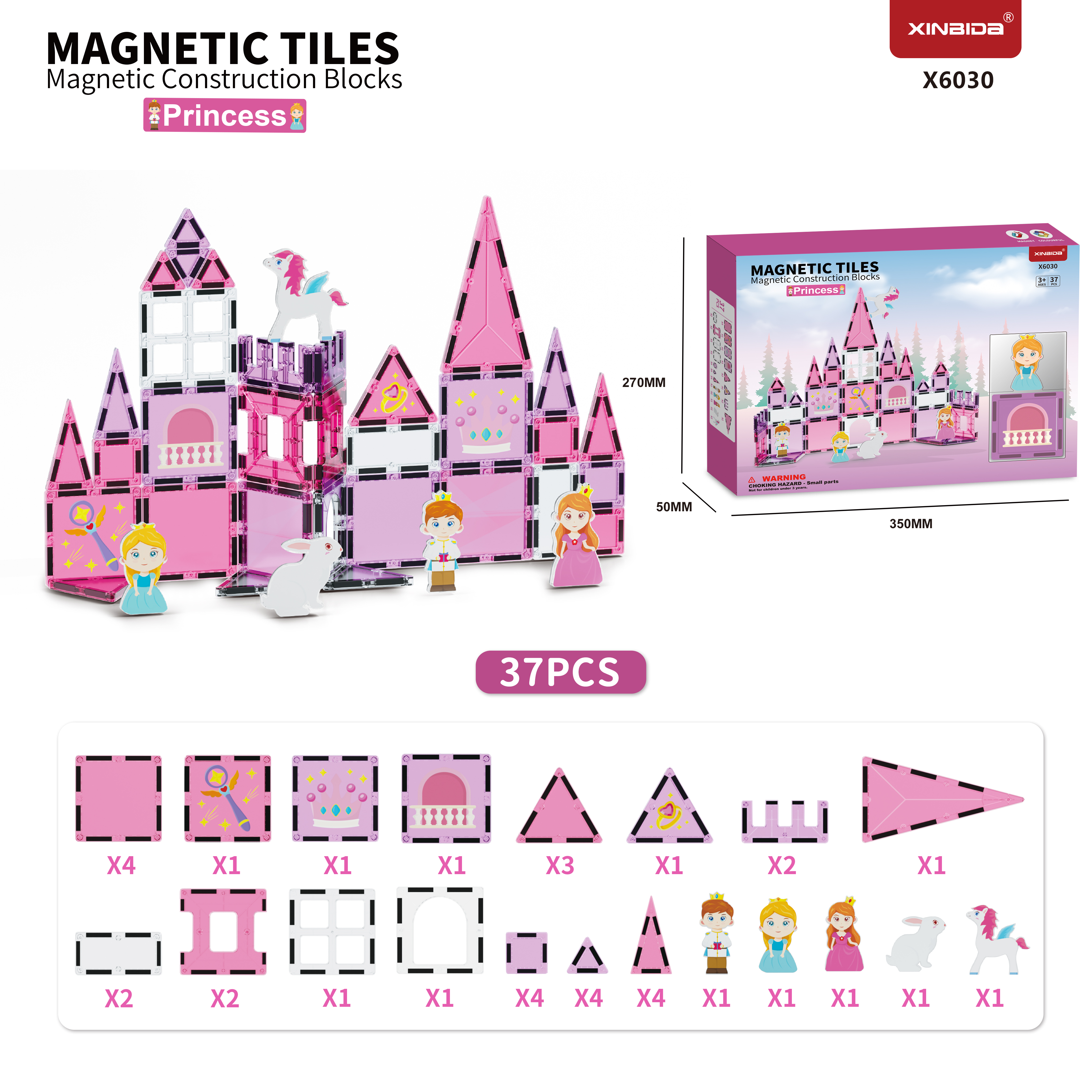 Children's Early Education Magnetic Toys Diy Assembly Magnetic Blocks Educational Toys For Kids