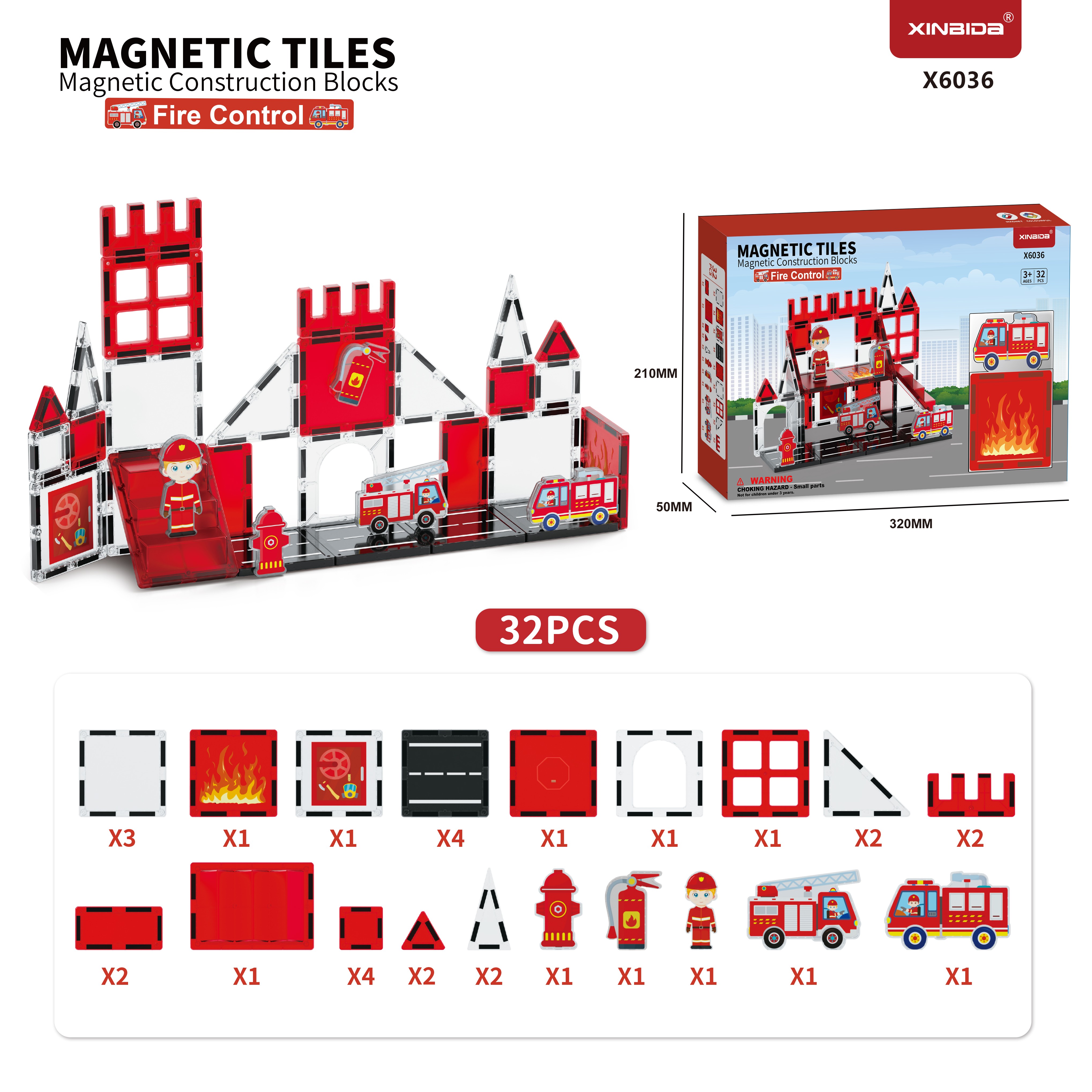 Kids Magnetic Tiles Building Blocks Rainbow Magnet Magnetic Building Block Magnetic Tiles
