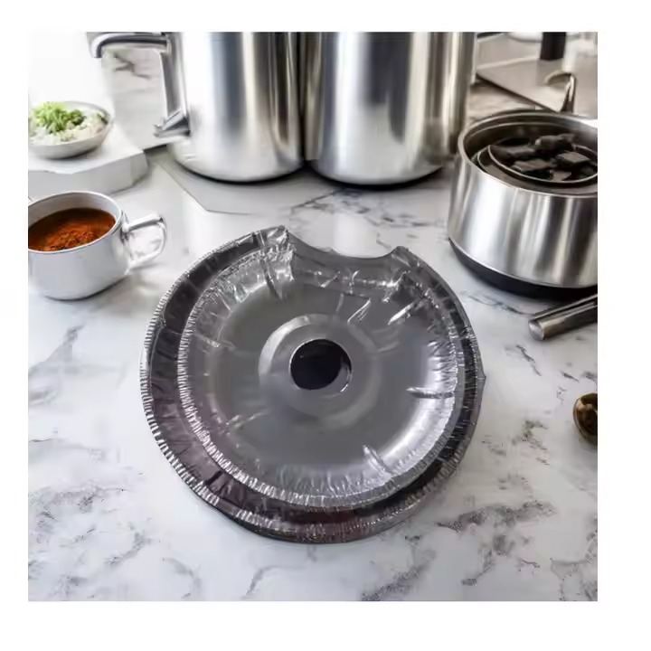EU packaging Round Foil Gas Stove Mats EL20-Y
