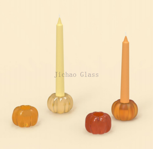Pumpkin pattern taper holder