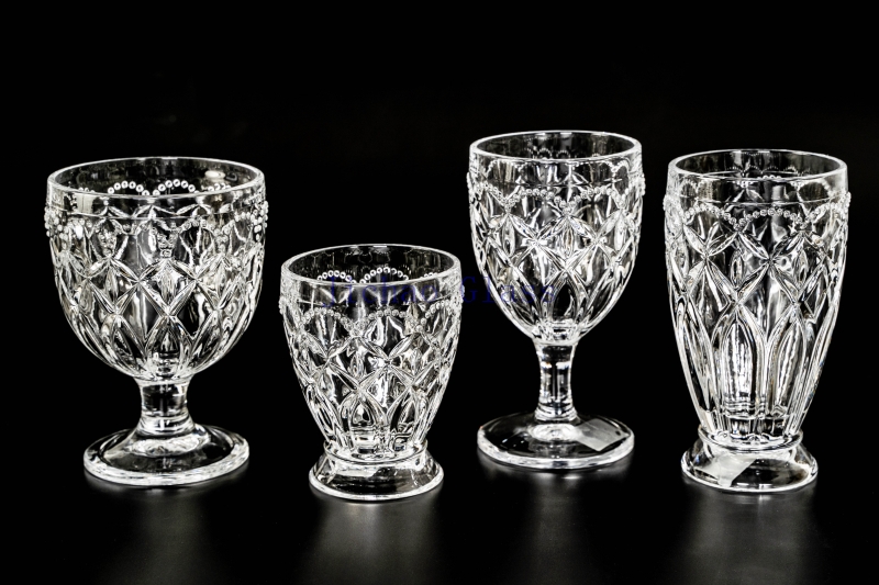 Cross flower bead highball Cross flower bead dof Cross flower bead goblet Cross flower icecream cup