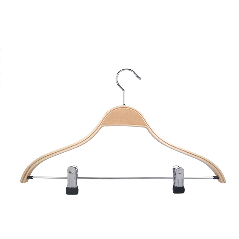 Wooden hangers Chrome plated metal hook ,Non-slip PVC tube, Round bar,U notches,Straight