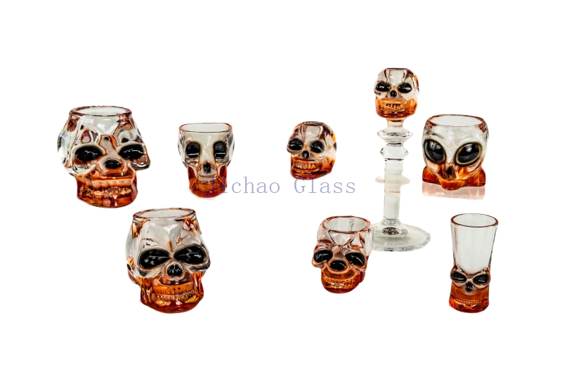 Skull wine cup Skull candle holder Skull candleholder Small skull candlestick Big skull candlestick