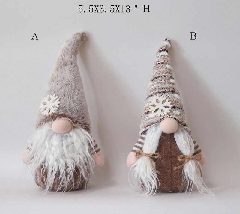 Light Brown Collection Gnome Ornament Christmas Decoration