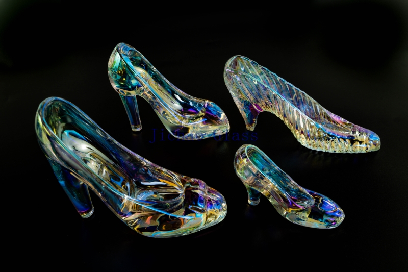 Small crystal high heels BKL high heels High11.5 high heels Plain glass high heels
