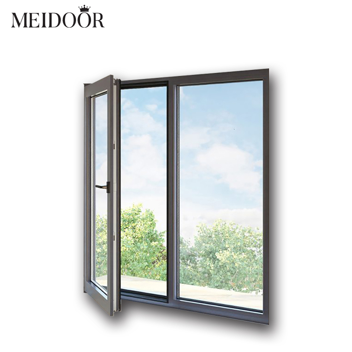 Thermal Break Aluminum Window Custom Quality Casement Window Double Glazing Low E Casement Windows