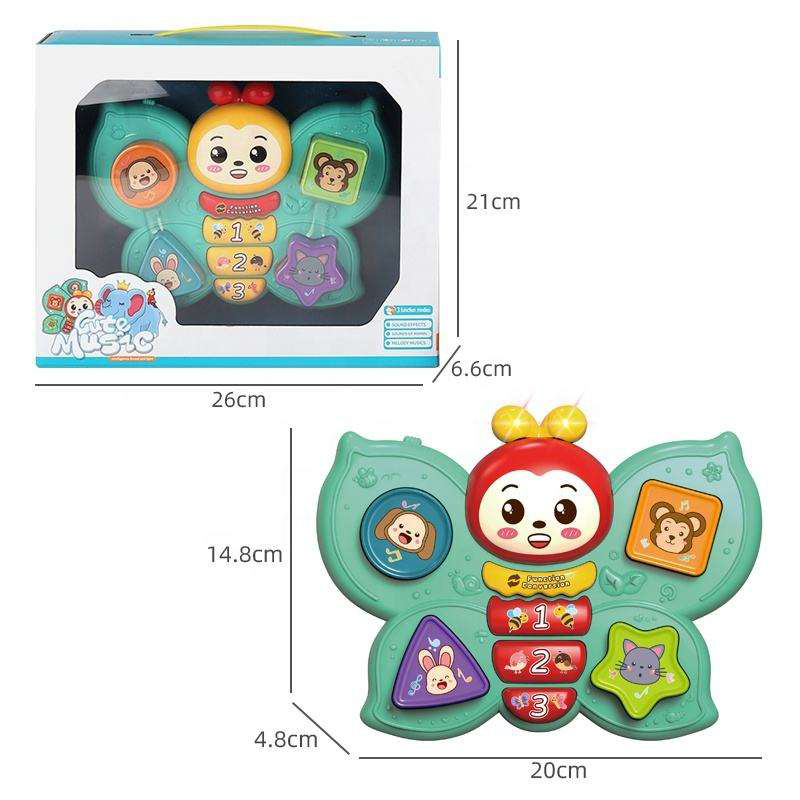 Cartoon butterfly electronic organ baby toy