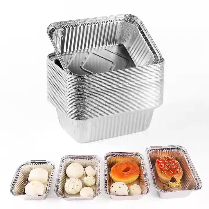 EU packaging Oblong Foil Container Storage box