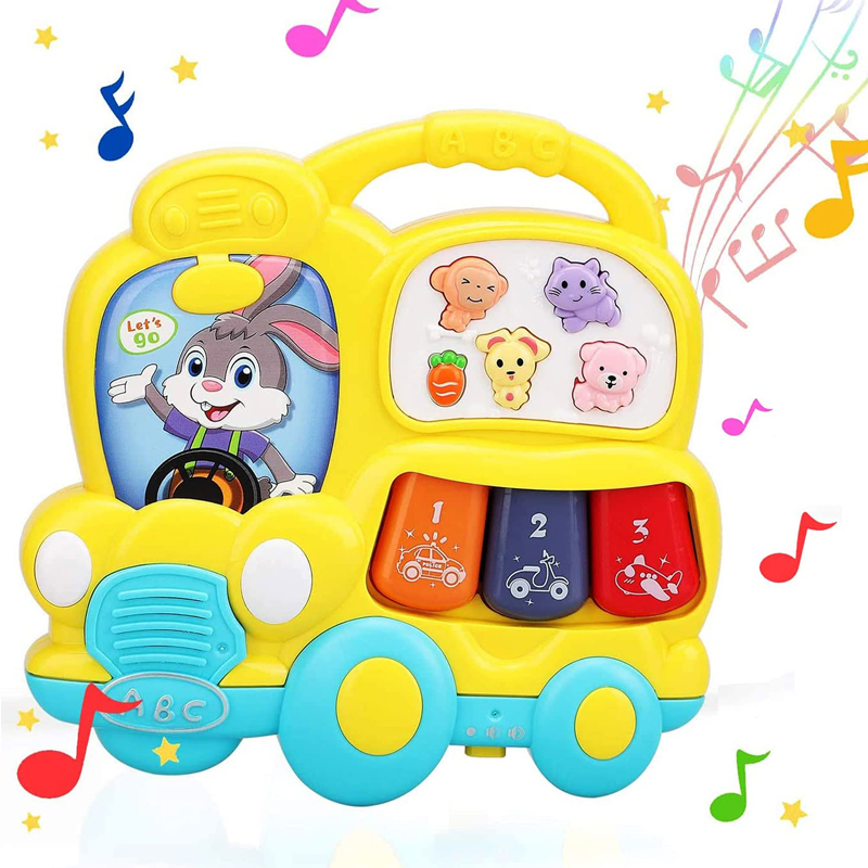 Cartoon car electronic organ baby toy