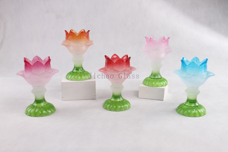 Lotus flower candle holder