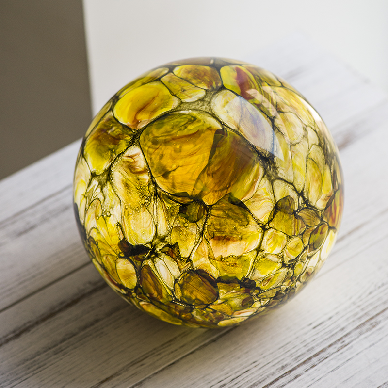 handmade art color glass decorative lighting spherictal/stone G12-22/TL12/GJ17-20 White Black Yellow