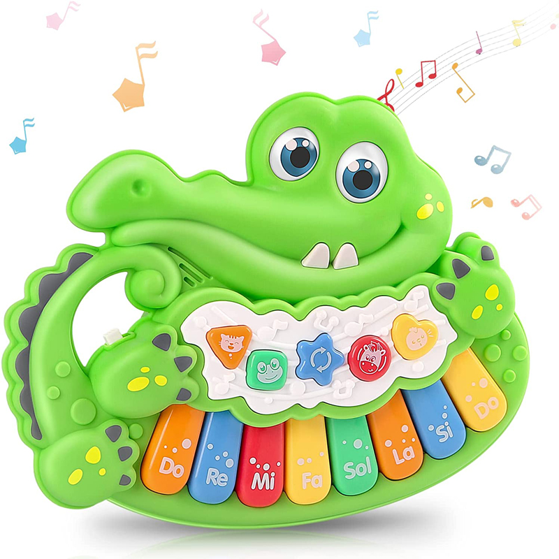 Crocodile animal music piano baby toy