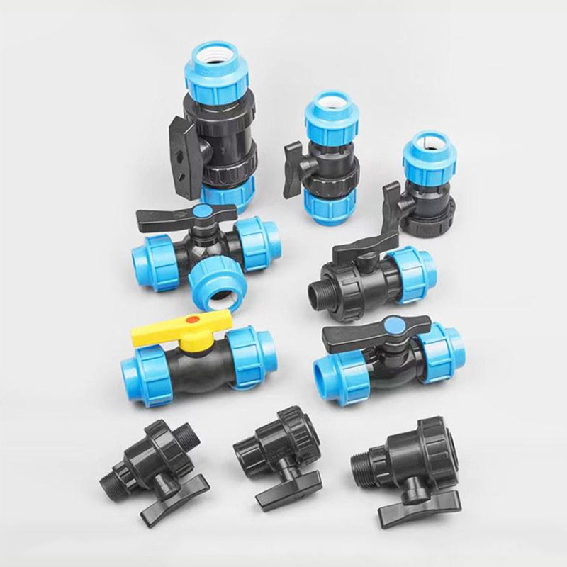 BY-001 PE quick connector three-way elbow