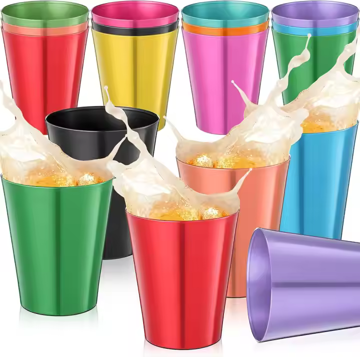 EU Packaging 9 12 14 Oz Customized Aluminum Party Cup Reusable Cold Beer Cup Cola Cup Aluminum Cup