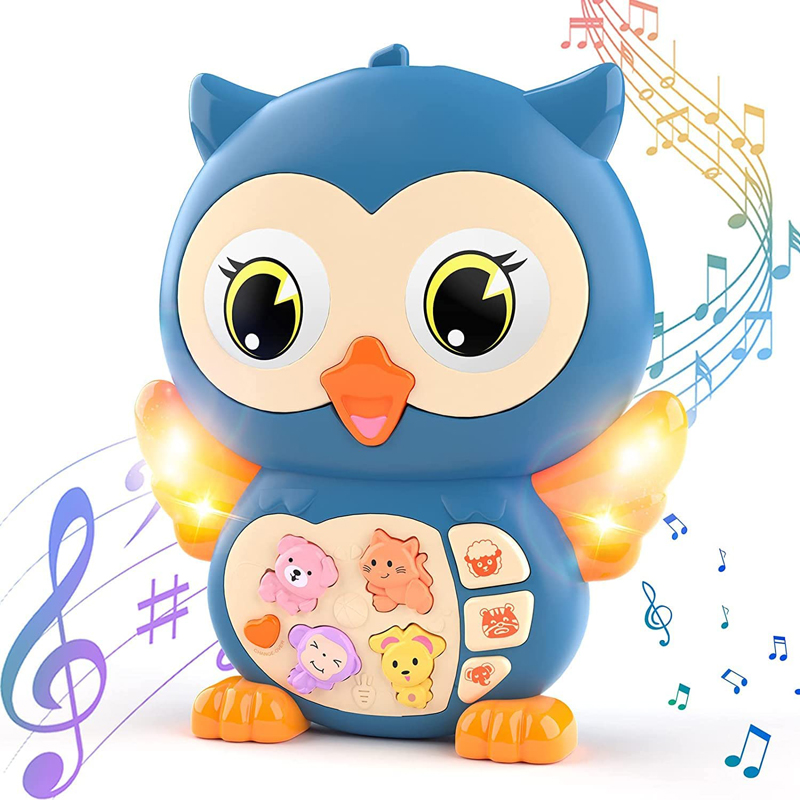 Owl electronic organ baby toy