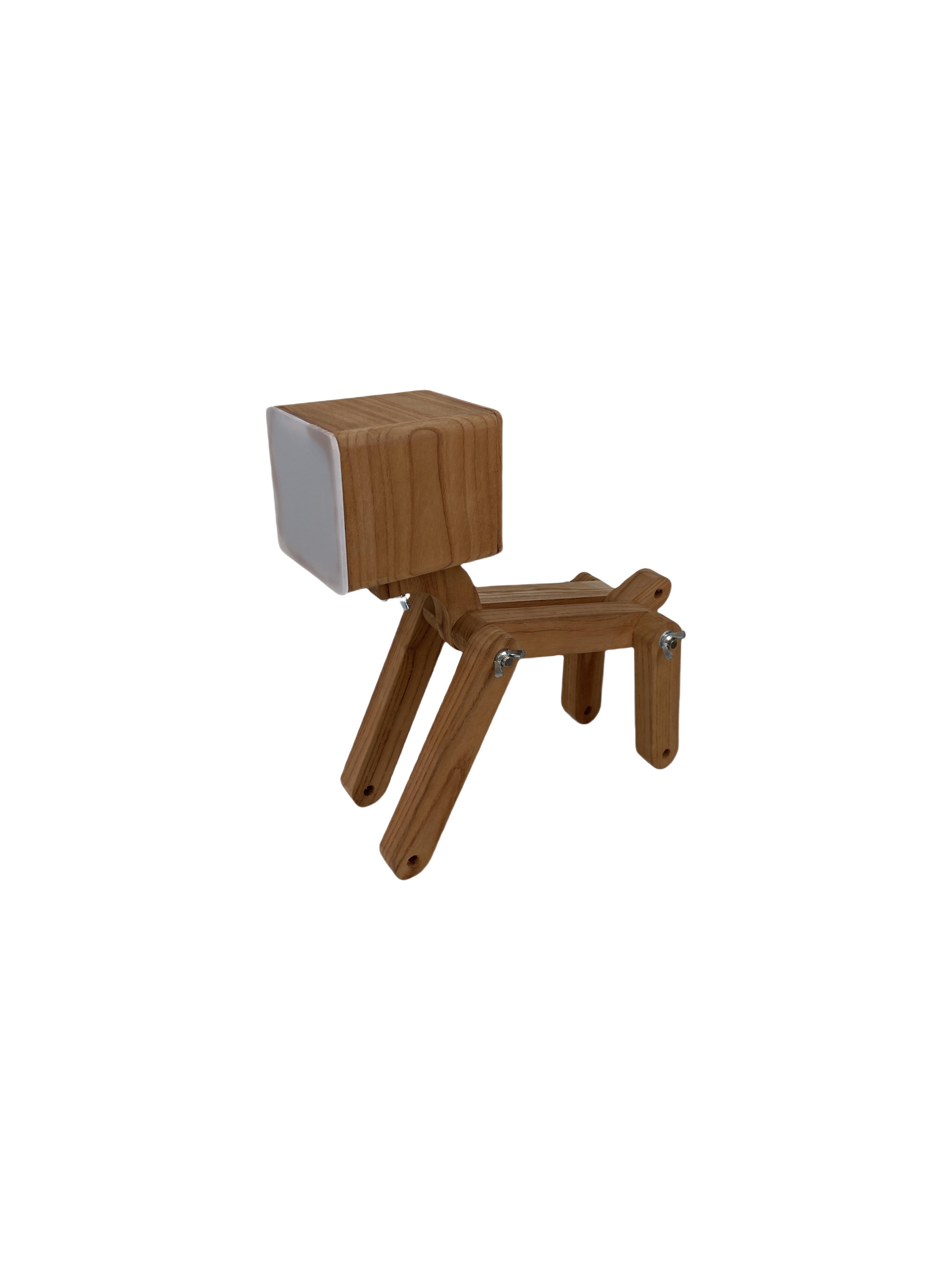 Wooden handmade desk lamp