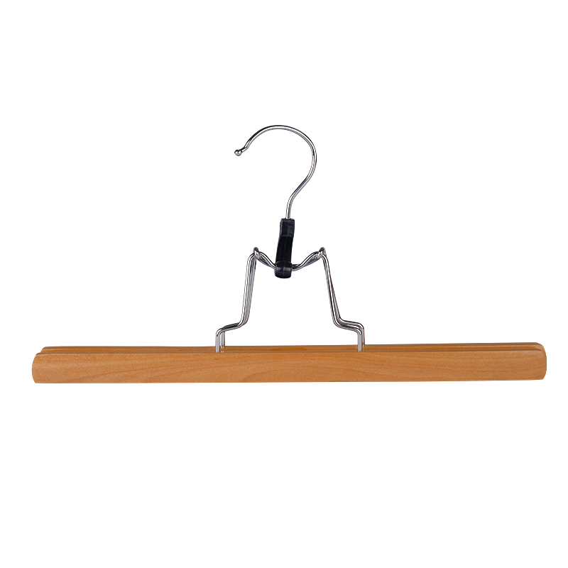 Wooden hangers Chrome plated metal hook ,Non-slip PVC tube, Round bar,U notches,Straight