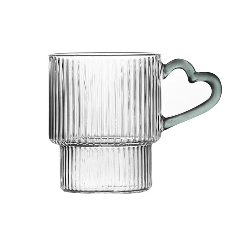 Single wall glass cup ,Coffee cup and saucer, Espresso cup, coffee glass mug with saucer