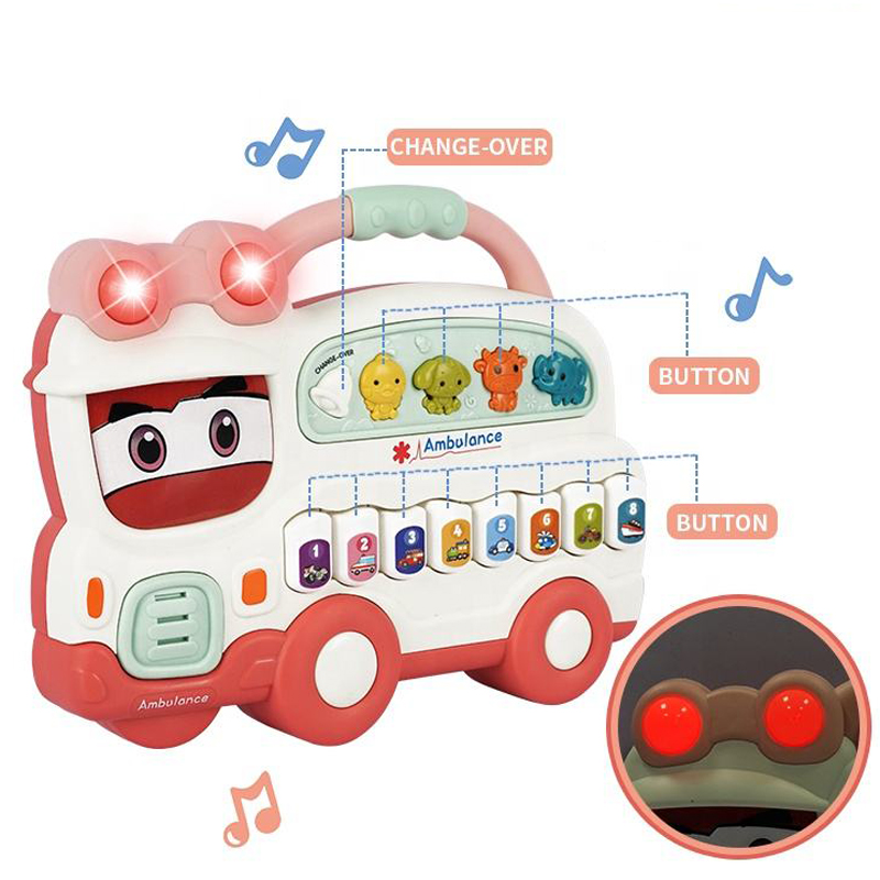 Ambulance electronic organ baby toy