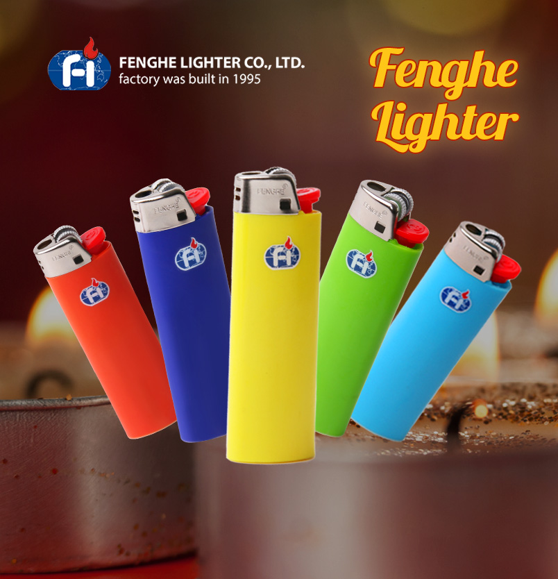 Classic flint lighters can be customized with brands and printed trademarks