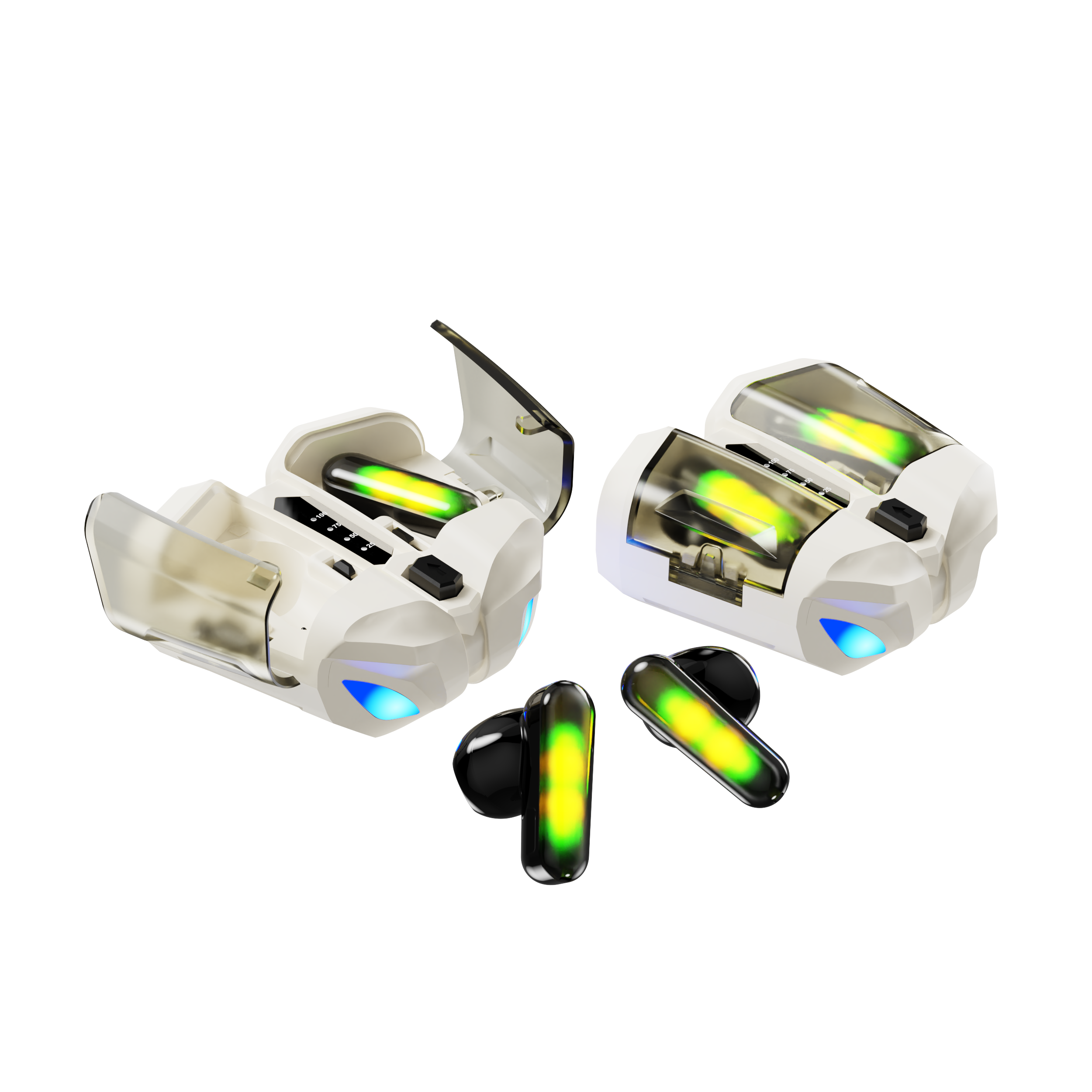 Wireless Gaming Headphone with Charging Case and Built-in Mic, Bluetooth 5.1 Dual Game Music Mode