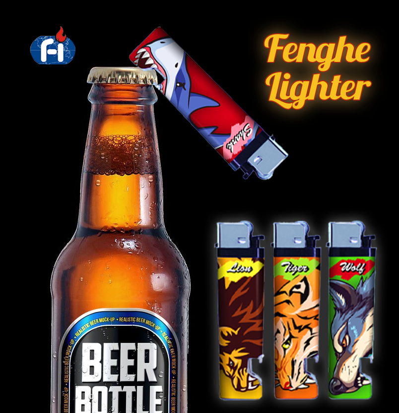 Lighter, disposable lighter, inflatable lighter