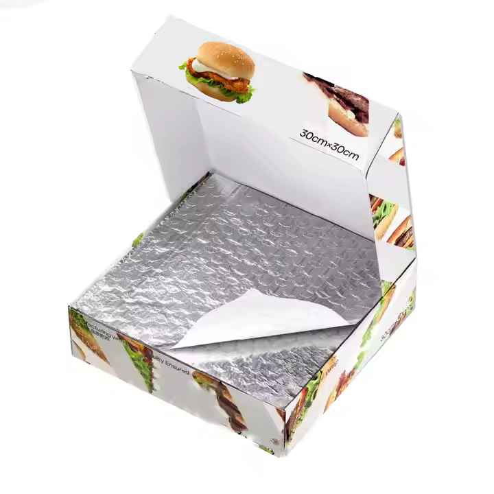 EU Packaging Aluminum Foil Paper Aluminum Foil Laminated Paper For Burger Wrap Taco