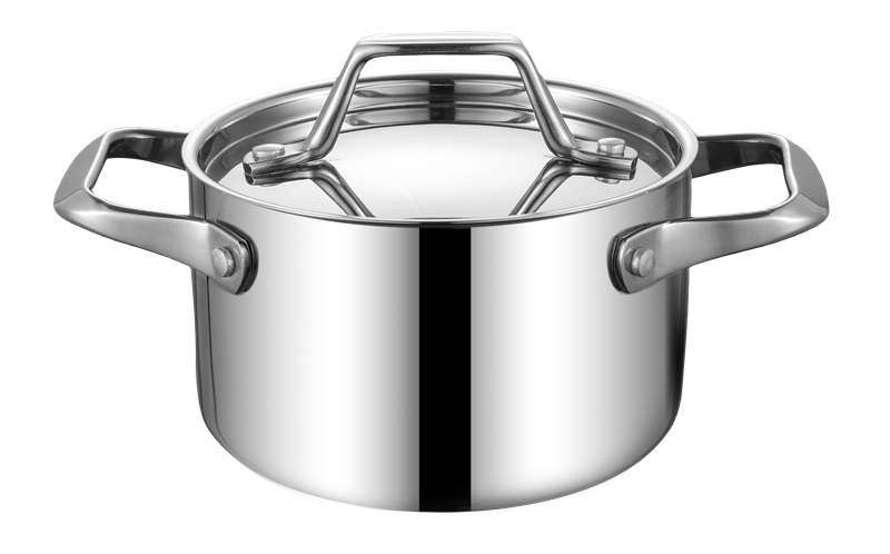 Tri Ply 304 Stainless Steel cookware set Frypan casserole sacucepan