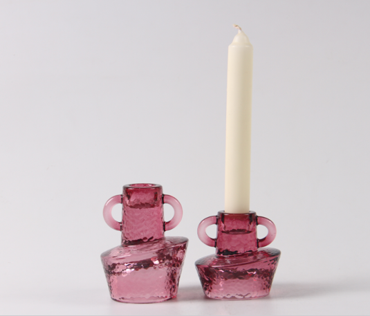 JC large twill hemp face two ears candlestick JC small twill hemp face two ears candlestick