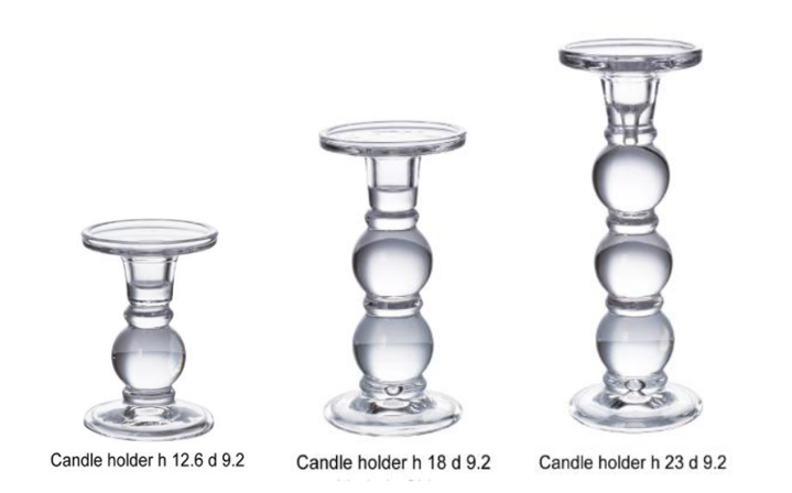 One bead candlestick Two bead candlestick Three bead candlestick