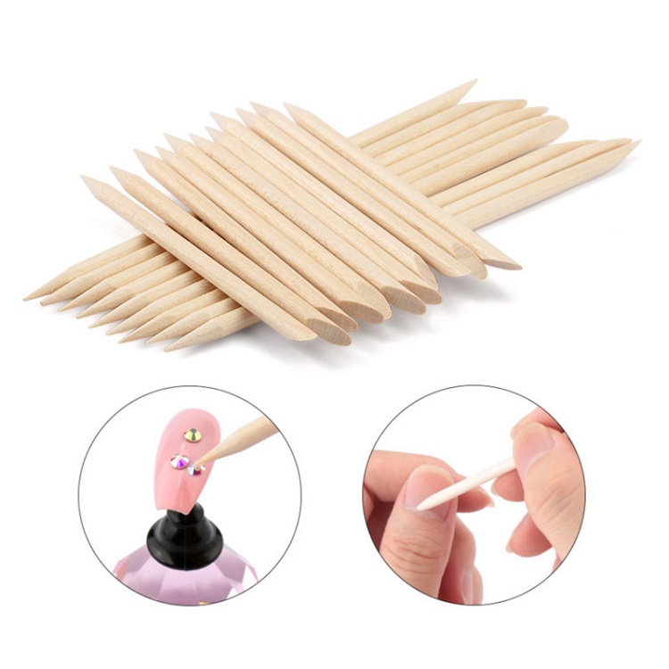 Cuticle sticks， orange wood stick ，wood nail stick ，manicure stick