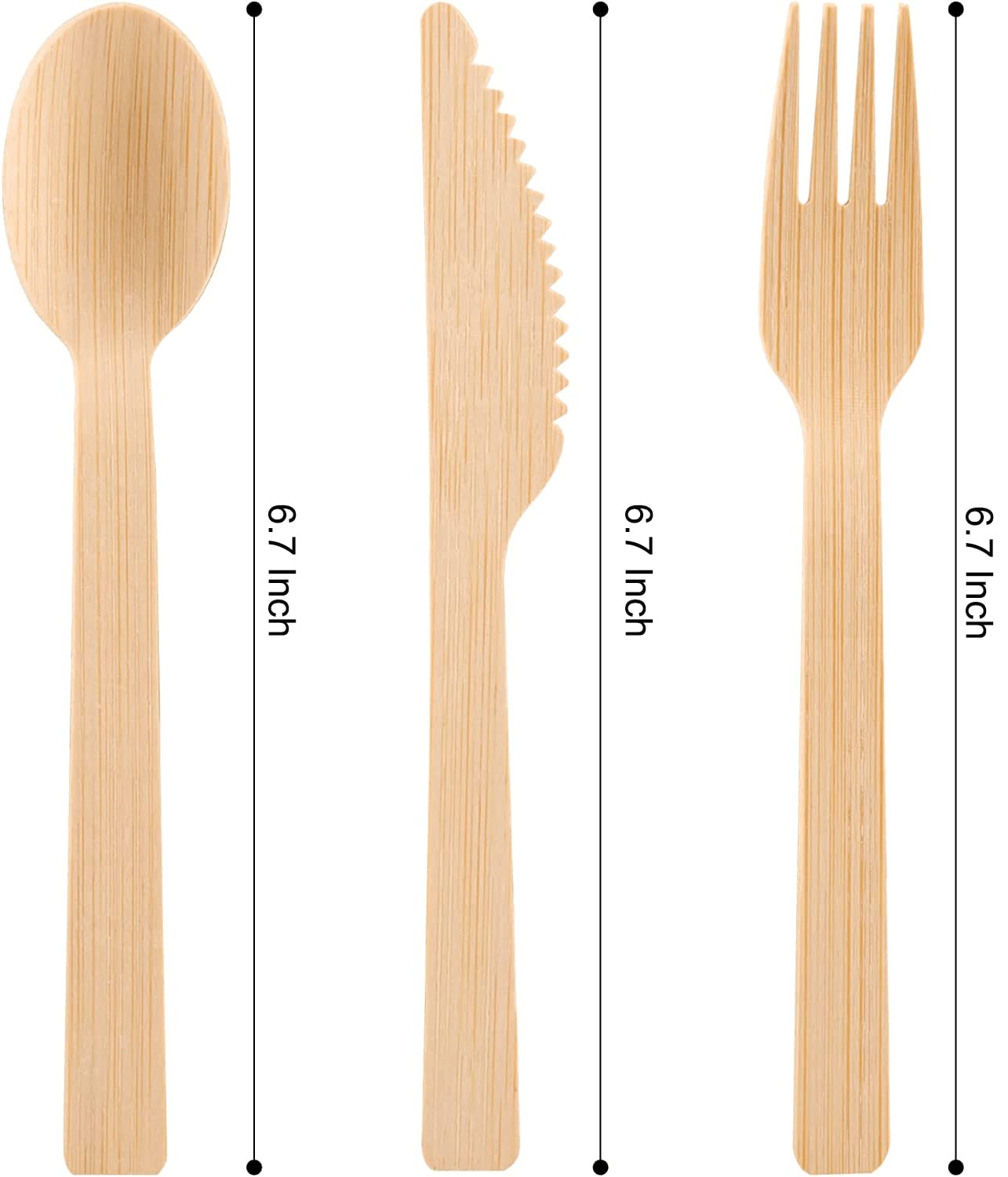Bamboo disposable utensils,disposable bamboo cutlery