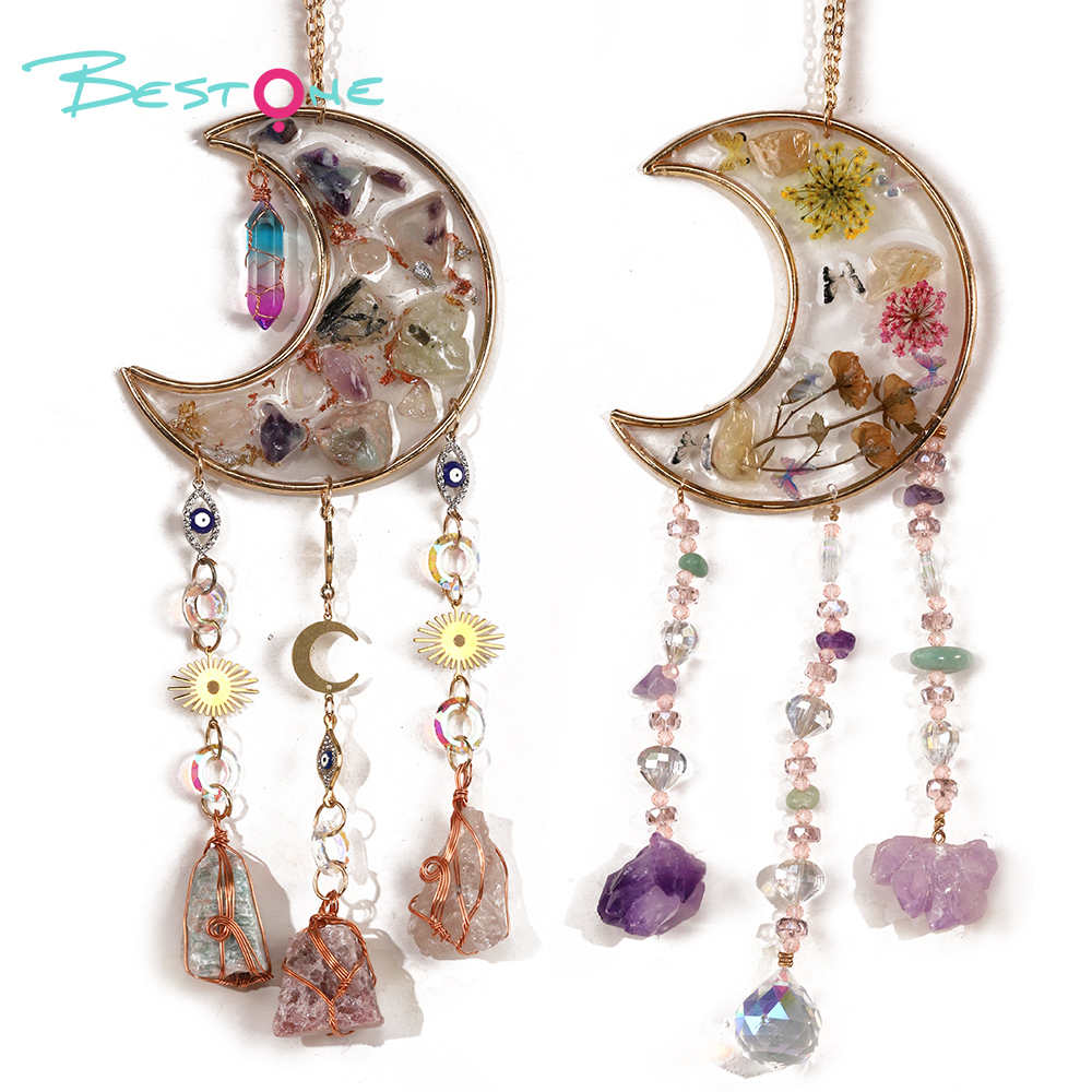 Sun Catcher - Colorful Resin Drops - Moon