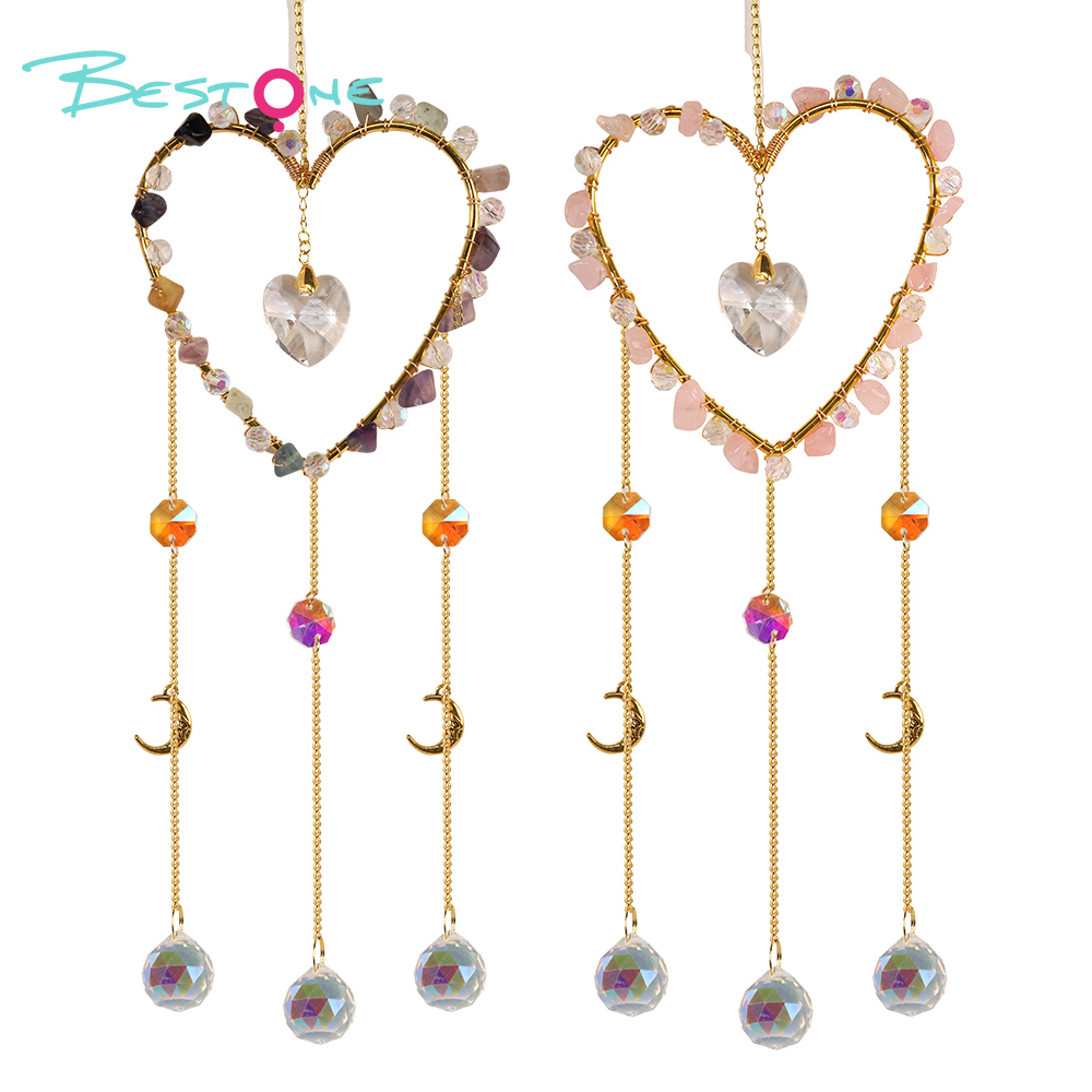 Sun Catcher - Heart - Pink Crystal Edition