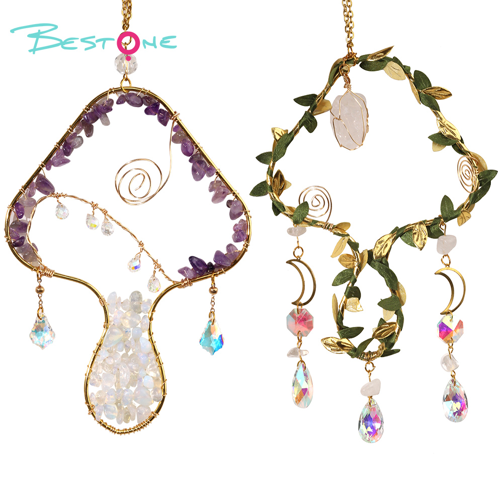 Sun Catcher - Mushroom - White Crystal