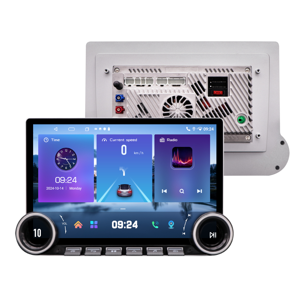 Jmance 12 "double knob touch BT 4G network control car navigation DVD player