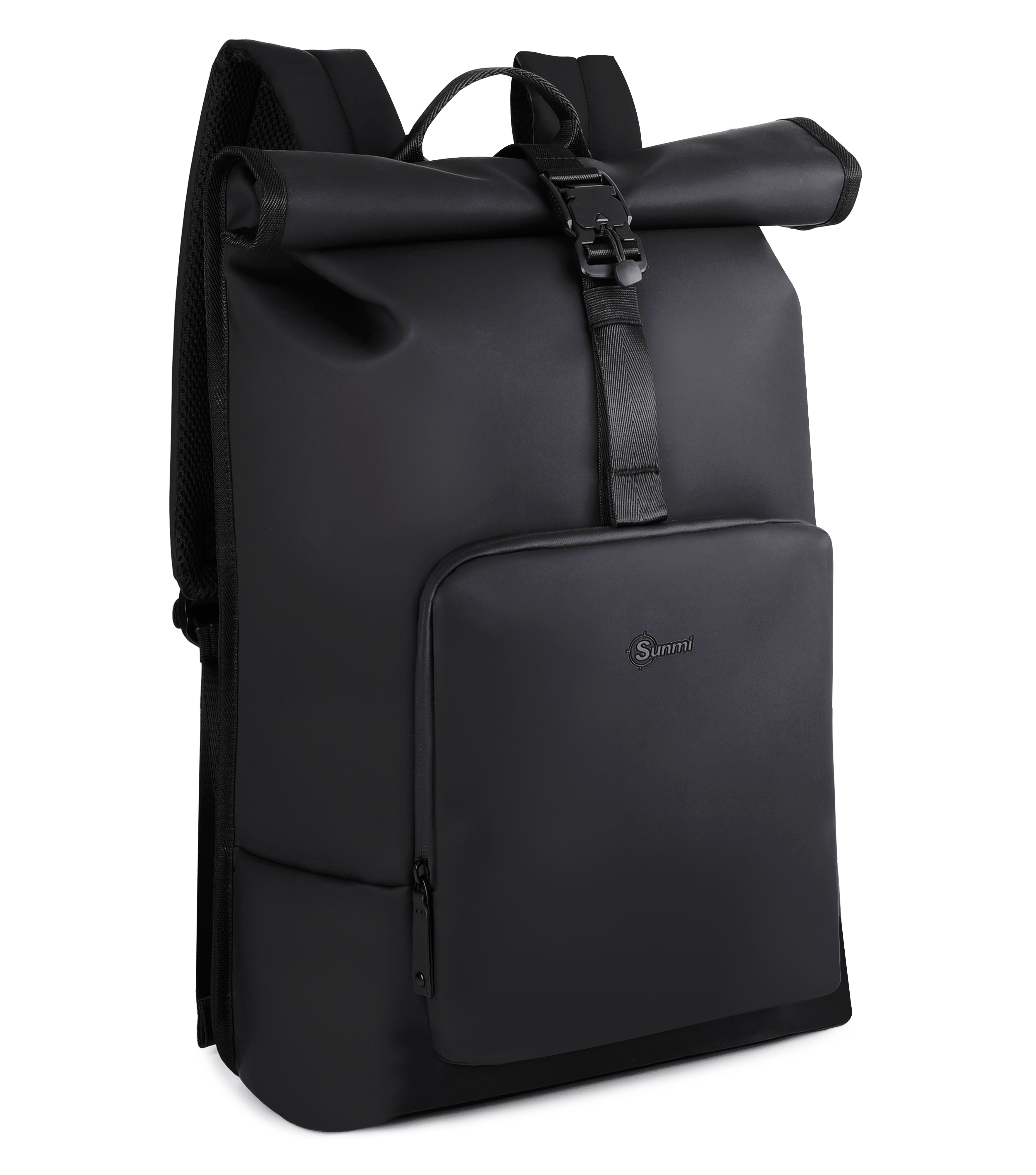 Fashion laptop backpack with magnetic snap