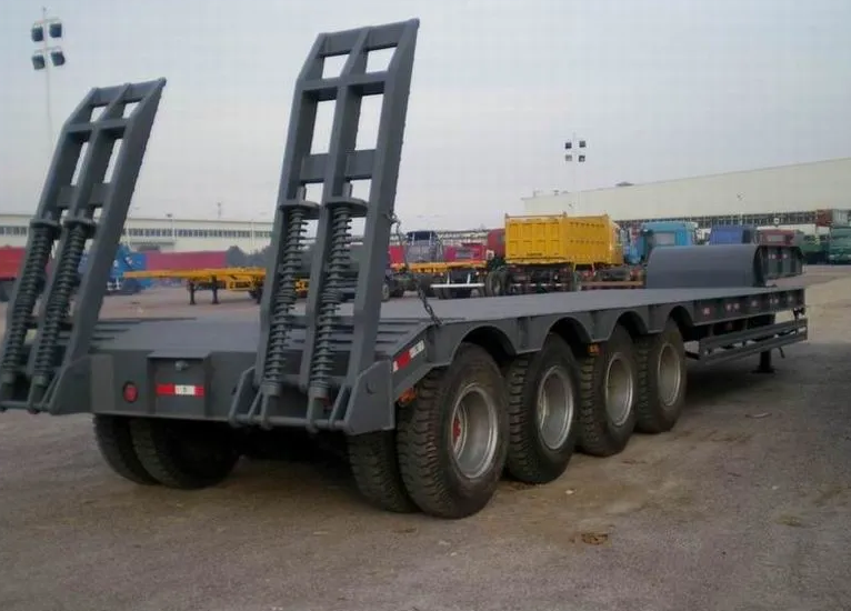 Flatbed Semi Truck Trailer 3 Axles