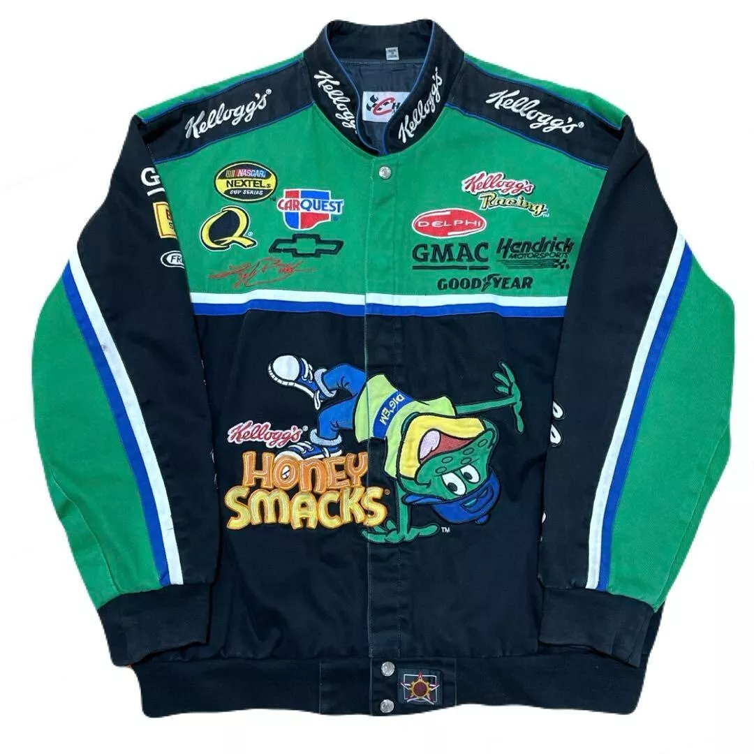 Customised LOGO Vintage Workwear Jacket Multi Embroidered Printed Bomber Jacket Coat School Uniforms