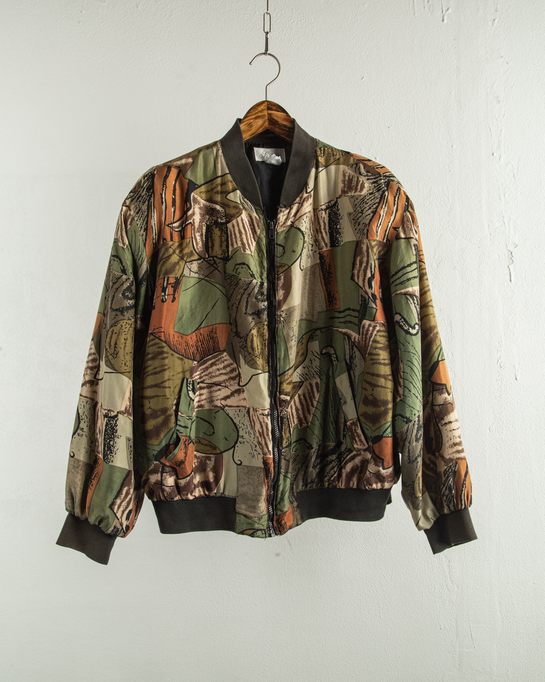 Custom Embroidered Mens Jacket Mens Hip Hop Street Jacket Printed Camouflage Aviator Jacket