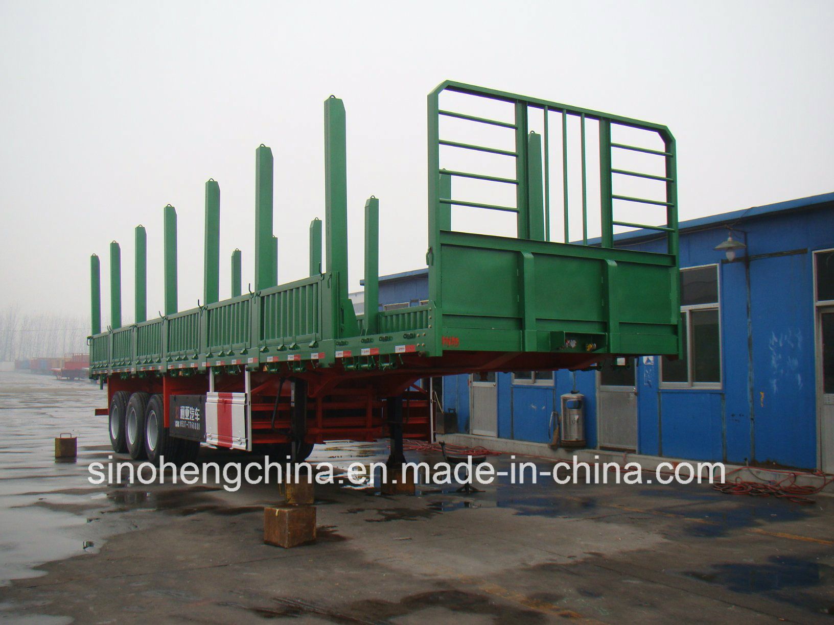 13m 2 Axles Timber / Wood Transport Semi Trailer