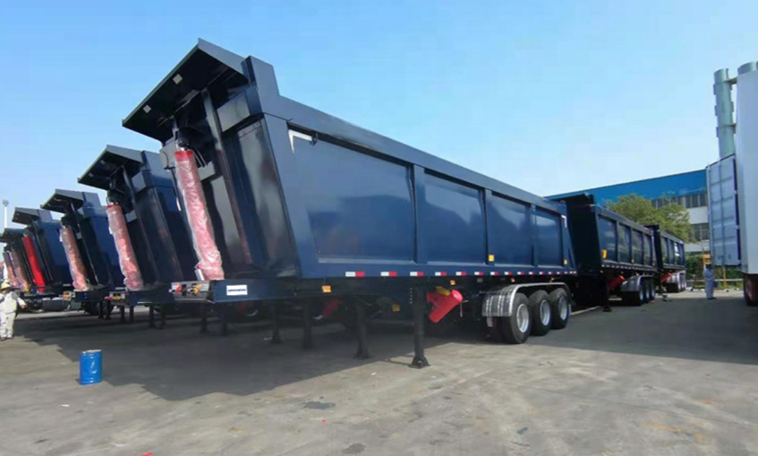 Three axles 38 cbm tipper dump trailer