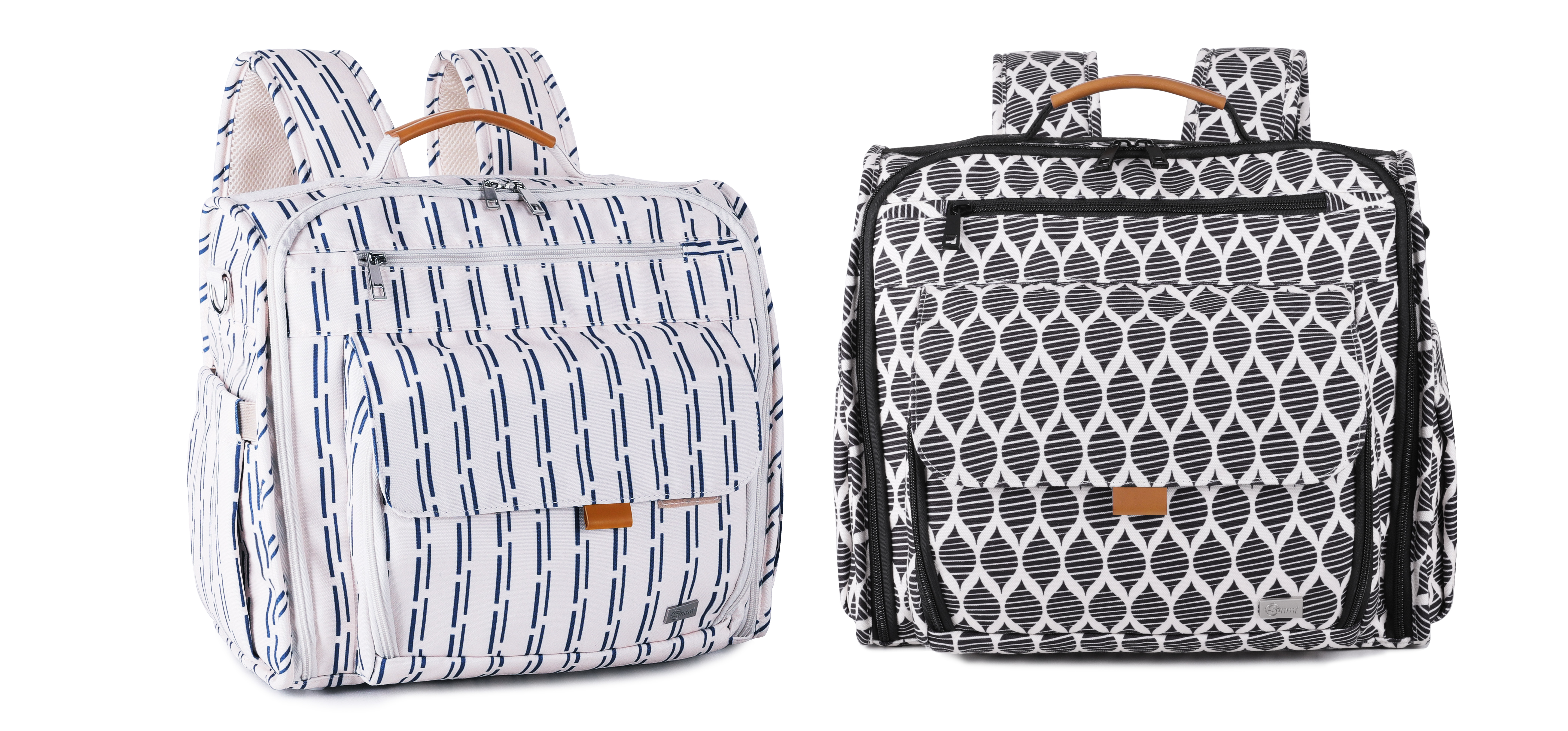 Practical Polyester Backpack baby bag diaper bag Two way travel diaper bag